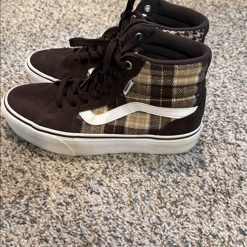 Vans Filmore Hi Platform Plaid Mix sneakers 8 - Picture 2 of 6